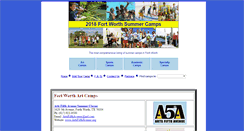 Desktop Screenshot of fortworthsummercamps.org